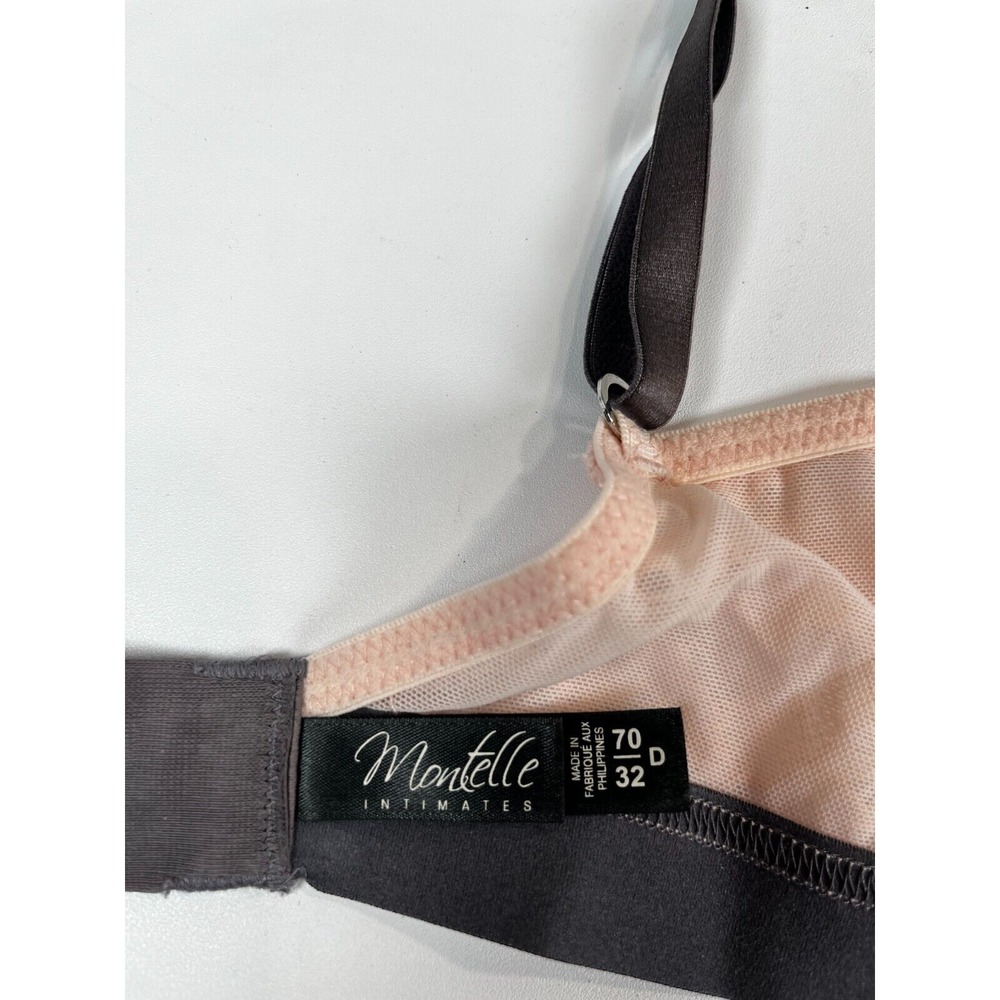 WOMENS MONTELLE INTIMATES CREM‎ FLORAL LACED BRA - 32/D - Picture 5 of 9